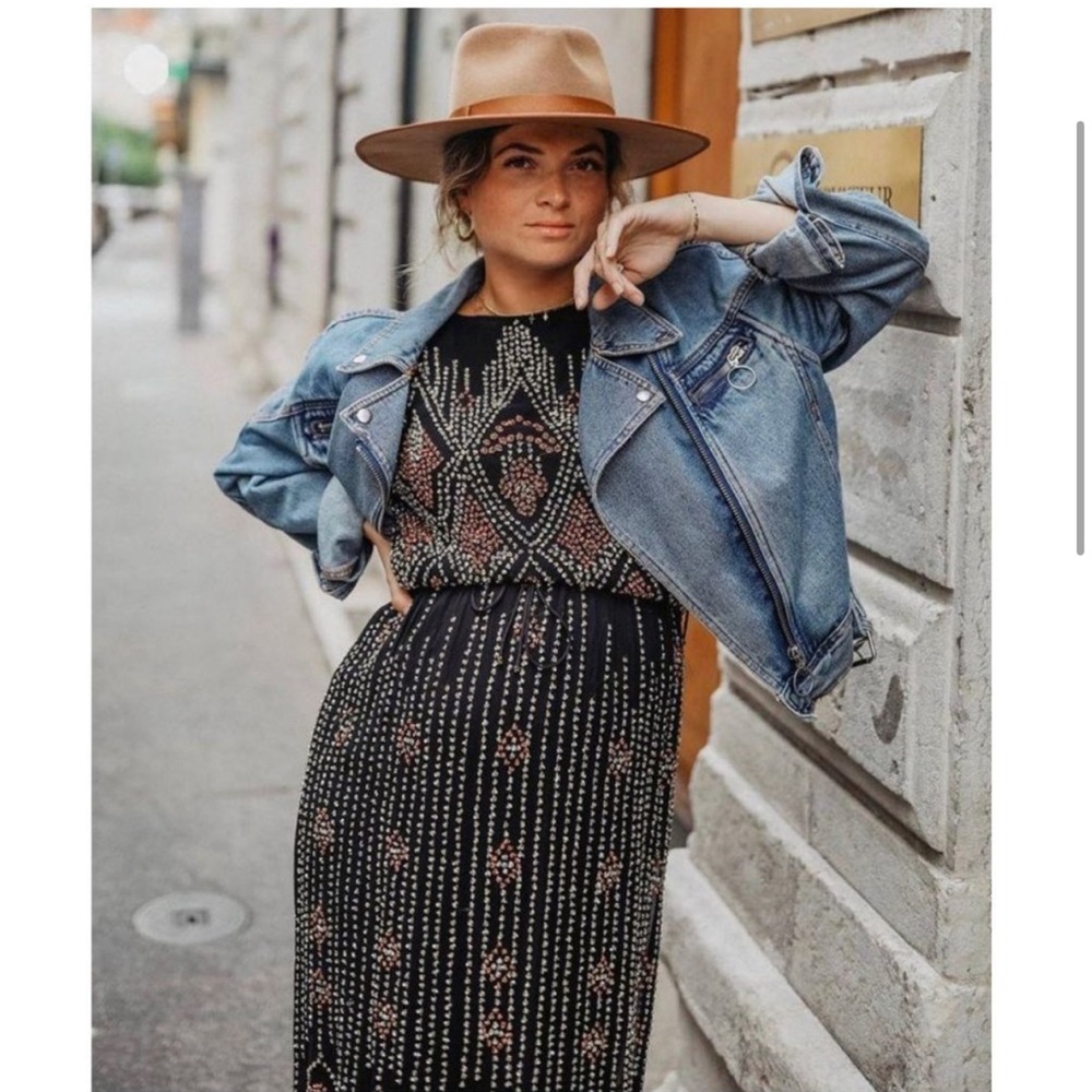 Antik Batik x Free People beaded midi dress
